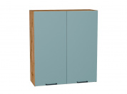 Шкаф верхний с 2-мя дверцами Флэт 920*800*318 Grey-green In 2S / Дуб Вотан