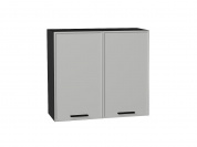 Шкаф верхний с 2-мя дверцами Фрейм 716*800*324 Grey Silk / Graphite