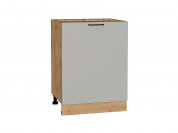 Шкаф нижний с 1-ой дверцей Флэт 816*600*478 Light Grey In 2S / Дуб Вотан