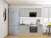 Флэт-01 2140*2600*600 Light Grey In 2S