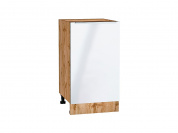 Шкаф нижний с 1-ой дверцей Фьюжн 816*450*480 Angel / Дуб Вотан