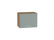 Шкаф верхний горизонтальный Квадро 358*450*321 Аквамарин / Дуб Вотан