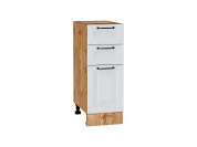 Шкаф нижний с 3-мя ящиками Ницца 816*300*478 Blanco / Дуб Вотан
