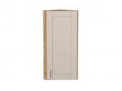 Шкаф верхний торцевой Лофт 920*300*306 Cream Silk / Дуб Вотан