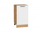 Шкаф нижний с 1-ой дверцей Нео 816*450*480 White Silk / Дуб Вотан