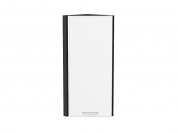 Шкаф верхний торцевой Квадро 920*300*307 Белый / Graphite