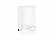 Шкаф нижний под духовку Квадро 816*450*477 Белый / Белый