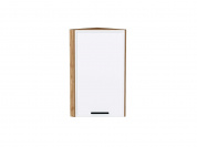 Шкаф верхний торцевой Фрейм 716*300*310 White Silk / Дуб Вотан