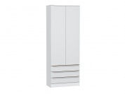 Шкаф двухстворчатый Стиль ШК-803 с ящиками 2110*800*376 Silky White