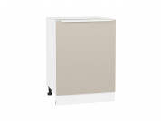 Шкаф нижний с 1-ой дверцей Фьюжн 816*600*480 Cream Silk / Белый