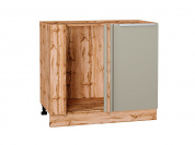 Шкаф нижний угловой Фьюжн 816*890*480 Silky Grey / Дуб Вотан