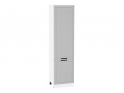 Шкаф пенал с 2-мя дверцами Глетчер 2336*600*574 Гейнсборо Силк / Белый