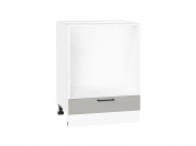 Шкаф нижний под духовку Флэт 816*600*476 Light Grey In 2S / Белый