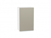 Шкаф верхний с 1-ой дверцей Фьюжн 716*450*320 Silky Grey / Белый