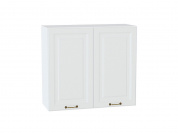 Шкаф верхний с 2-мя дверцами Ницца 716*800*318 Белый / Белый