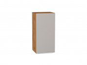 Шкаф верхний с 1-ой дверцей Фьюжн 716*350*320 Clay Silk / Дуб Вотан