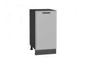 Шкаф нижний с 1-ой дверцей Фрейм 816*400*484 Grey Silk / Graphite