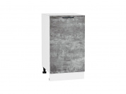 Шкаф нижний с 1-ой дверцей Флэт 816*450*478 Temple Stone 2S / Белый