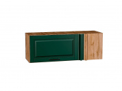 Шкаф верхний прямой угловой горизонтальный Дублин 358*1000*350 Special Green / Дуб Вотан