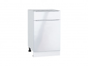 Шкаф нижний с 1-ой дверцей и ящиком Фьюжн 816*500*480 Angel / Белый