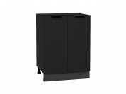 Шкаф нижний с 2-мя дверцами Евро 816*600*478 Антрацит / Graphite