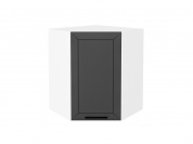 Шкаф верхний угловой Глетчер 716*600*600 Маренго Силк / Белый