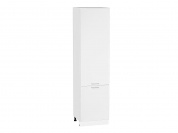 Шкаф пенал с 2-мя дверцами Квадро 2336*600*577 Белый / Белый