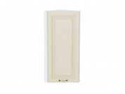 Шкаф верхний торцевой Ницца 920*300*304 Дуб крем / Белый