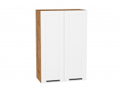 Шкаф верхний с 2-мя дверцами Глетчер 920*600*318 Айленд Силк / Дуб Вотан