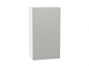 Шкаф верхний с 1-ой дверцей Фьюжн 920*500*320 Silky Light Grey / Белый