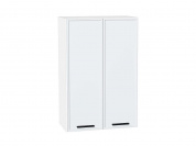 Шкаф верхний с 2-мя дверцами Фрейм 920*600*324 White Silk / Белый