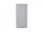 Шкаф верхний торцевой Ницца 920*300*304 Графит / Белый