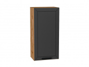 Шкаф верхний с 1-ой дверцей Глетчер 920*450*318 Маренго Силк / Дуб Вотан