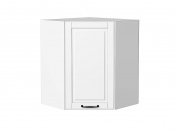 Шкаф верхний угловой Дублин 716*600*600 Special White / Белый