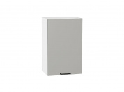 Шкаф верхний с 1-ой дверцей Флэт 716*450*318 Light Grey In 2S / Белый
