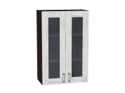 Шкаф верхний с 2-мя остекленными дверцами Лофт 920*600*320 Nordic Oak / Graphite