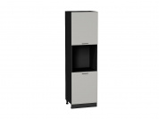 Шкаф пенал с 2-мя дверцами под технику Флэт 2132*600*574 Light Grey In 2S / Graphite