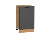 Шкаф нижний с 1-ой дверцей Фрейм 816*500*484 Stormy Silk / Дуб Вотан