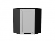 Шкаф верхний угловой Глетчер 716*600*600 Гейнсборо Силк / Graphite