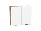 Шкаф верхний с 2-мя дверцами Флэт 716*800*318 White In 2S / Дуб Вотан