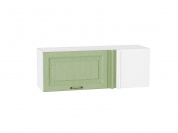 Шкаф верхний прямой угловой горизонтальный Ницца 358*1000*350 Дуб оливковый / Белый