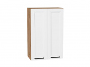 Шкаф верхний с 2-мя дверцами Нео 920*600*320 White Silk / Дуб Вотан