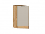 Шкаф нижний торцевой Фрейм 816*296*558 Cream Silk / Дуб Вотан