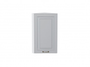 Шкаф верхний торцевой Ницца 716*300*304 Графит / Белый