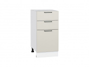 Шкаф нижний с 3-мя ящиками Флэт 816*400*478 Cashmere In 2S / Белый