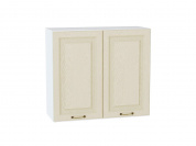 Шкаф верхний с 2-мя дверцами Ницца 716*800*318 Дуб крем / Белый