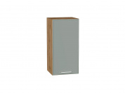 Шкаф верхний с 1-ой дверцей Квадро 716*350*321 Аквамарин / Дуб Вотан