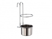 Стакан навесной для столовых приборов 260*135*105 Хром