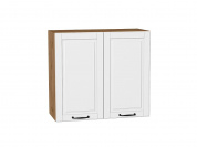 Шкаф верхний с 2-мя дверцами Дублин 716*800*318 Special White / Дуб Вотан