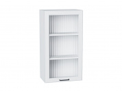 Шкаф верхний с 1-ой остекленной дверцей Барселона 920*500*324 Белый / Белый